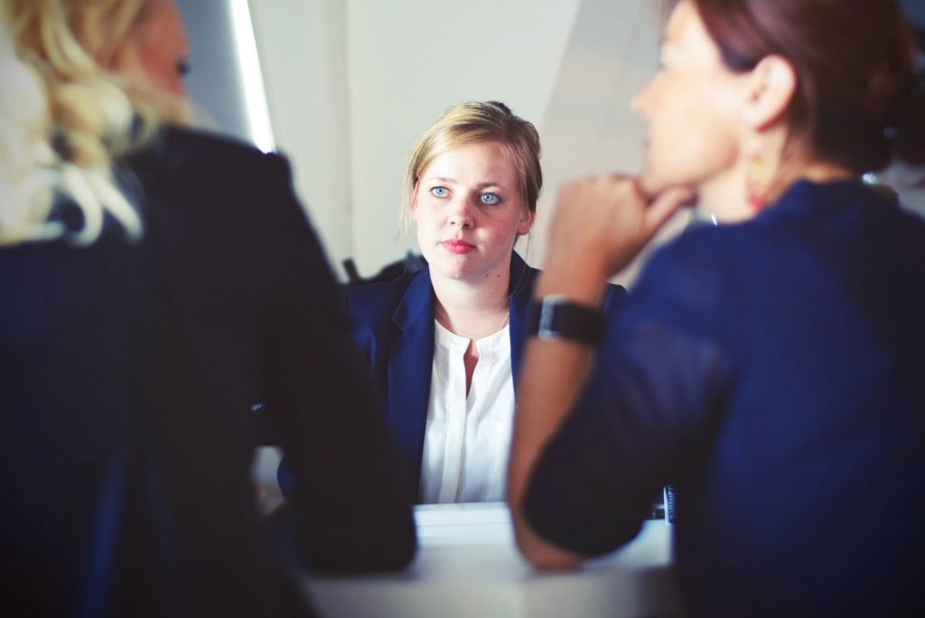 employability - Woman at job interview