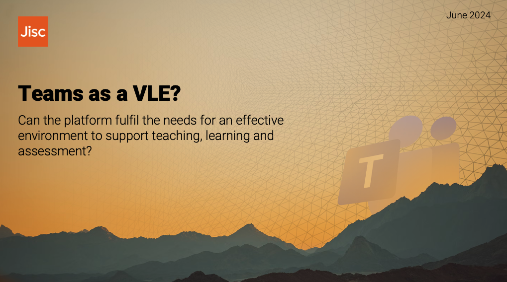 Opening slide of webinar showing mountains at sunset with a Teams logo